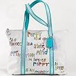 Coach Limited Edition Poppy IS Scribble Glam Shopper Bag Tote 14986