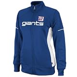 NFL Women's New York Giants Counter Long Sleeve Mockneck Full-Zip Track Jacket (Deep Royal/White, Medium)