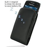 PDair VX1 Black Leather Case for BlackBerry Curve 9380