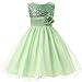 M2C Little Girls Sequin Flower Wedding Dress Ball Gown Party Girl Dresses