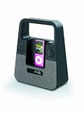 portable boomboxes:Memorex MI2601PBLK TagAlong Portable Boombox for iPod and iPhone