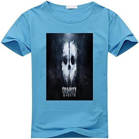 Youcshi Women's Call of Duty Ghosts Custom T Shirt X-Large Sky Blue