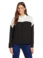 Fornarina Camisa Mujer Warren (Negro / Blanco)