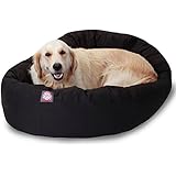 40 inch Black Bagel Dog Bed By Majestic Pet Products