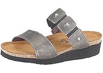 Hot Sale Naot Women's ASHLEY Slide Metal Sandals 40 M EU, 9 M
