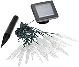 Heitronic 39275 Solar-Lichterkette Eiszapfen
