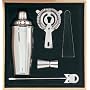 Simran SS-2093-5 Ajmer 5 Piece Stainless Steel Martini Shaker Set