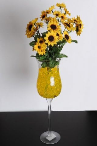 Rainbow Crystal Mud - Soil Beads - Colorful Soil Replacement for Flower Succulents and Centerpieces (Yellow)