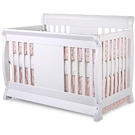 Chelsea 4-in-1 Convertible Baby Crib in White Finish by Nursery Smart
