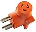 AC WORKS 30 Amp 4-Prong Dryer Wall Outlet Adapter (To L6-20 20A 250V Locking)