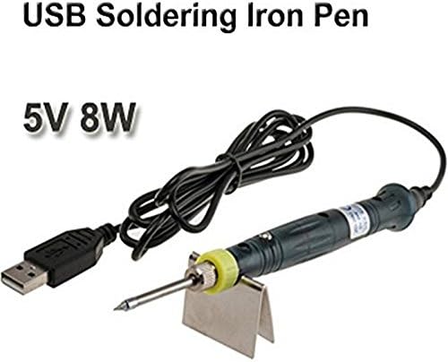 Professional Mini 5V 8W USB Powered Welding Soldering Iron Kit w/ LED Indicatorv