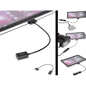 UltimateAddons 30 Pin to Female USB OTG Adapter for Samsung Galaxy Tab 8.9" - 10.1"