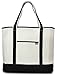 Deluxe Canvas Tote Bag, Black
