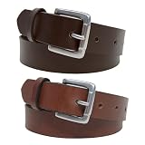 Fermi & Telsa Rich Genuine Leather Brown Young Boys Belt
