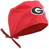 NCAA Georgia Bulldogs Red Scrub Cap