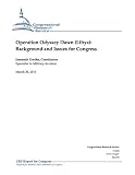 Operation Odyssey Dawn (Libya): Background and Issues for Congress