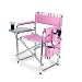 Picnic Time Sports Chair Pink With Stripes