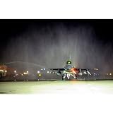 F-16 Fighting Falcon (Touch Down at Night) Art Poster Print - 13x19