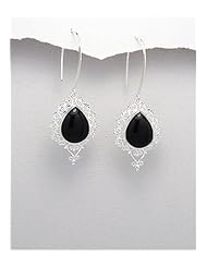 Semi-GemStones Earrings In 92.5 Sterling Silver