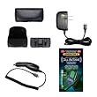 Executive Black Horizontal Leather Side Case Pouch with Belt Clip and Belt Loops + Home Travel Wall Charger + Rapid Car Charger + Generation X Antenna Booster for Motorola Droid A855