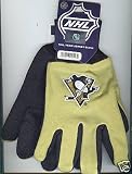 PITTSBURGH PENGUINS Embroidered Logo Utility Pair of Gloves 2 Tone Glove