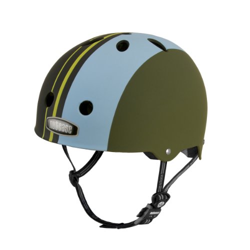 Nutcase Metallic Stripe Matte Multi-Sport Helmet, Large/X-Large