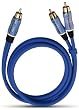 Oehlbach BOOOM! Subwoofer Y-Kabel 3m blau