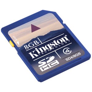 Kingston Video 8 GB Class 4 SDHC Flash Memory Card SDSDV/8GB