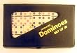 Double Six Mini Dominoes-(6" x 3.5") Set of 28-Black