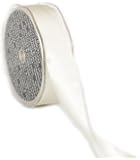 Ampelco Ribbon Company Double Face Satin Ribbon Company, 1-Inch by 27-Yard, Cream