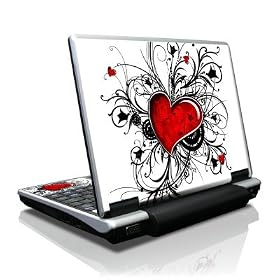 My Heart Design Decorative Skin Decal Sticker for Toshiba NB100 Netbook Laptop Computer