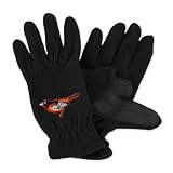MLB Men's Baltimore Orioles Fleece Gloves (Black, Mens)