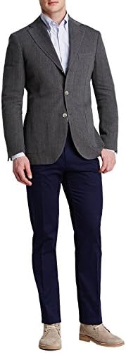 MAN 1924 By Carlos Castillo Plastron Regular Fit Grey 3-Button Blazer 40R