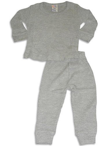 Carters Watch the Wear - Infant Boys Long Sleeve Thermal Set, Grey (Size 24Months)