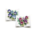 Sabuda Flower Blossoms Pop Up Note Cards, Set of 8 Cards with 2 Different Flower Blossom Designs
