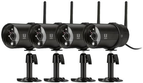 Uniden APPCAM25 HD Weatherproof Outdoor Video Surveillance Camera (4-Pack)