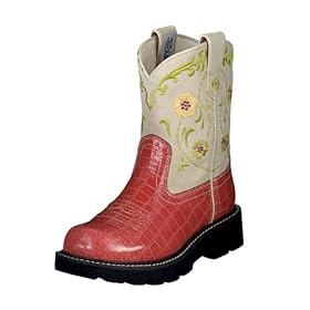 Ariat&reg; Poppy Salmon Gator Print Fat Baby by Western Pins