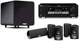 Polk Audio HTS-9405 5.1-Channel Home Theater System with Yamaha RX-V463 Receiver (Black)