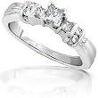 1/2ctw Princess Diamond Ring in 14kt White Gold