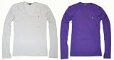 Ralph Lauren Sport Women Long Sleeve V-neck T-shirt