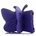 Ipad Mini Case,ER CHEN Kids Light Weight Cute Butterfly Design Shock Proof EVA Foam Series Case for Ipad Mini 1/2/3/4 (Purple)