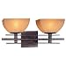 Minka Lavery Lights 6272-357 2LT Bathroom Lighting - Iron Oxide Lineage Contemporary Indoor Light