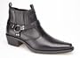 Mens US Brass Cuban Heel Stirrup Western / Cowboy Boots