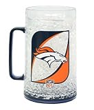 Caseys Distributing 9413101314 Denver Broncos Crystal Freezer Mug- Monster Size