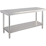 Giantex 30"x 48" Stainless Steel Commercial Kitchen Work Food Prep Table