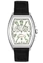 Elini Midsize New Yorker Grand Collection Chronograph Black Leather Watch #WH12535ABK