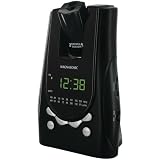 Magnasonic MAG-MM171K AM/FM Projection Alarm Clock Radio with Battery Backup & Dual Time Display