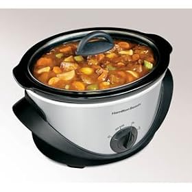 4 Qt, Plastic Base, Black and Chrome - Oval by Hamilton Beach