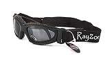 Lunettes Masque Goggle 2 en 1 Ray-zor UV400 Ski, Surf, SnowBoard, Freeride, Ski Randonnée, Alpinisme, Cyclisme, Vtt, Moto, Quad, Kayak, Kite, Voile, Jet Ski, Escalade, Parachutisme, Parapente, Multisports