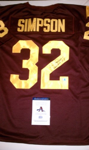 OJ Simpson Signed USC Trojans Authentic Jersey